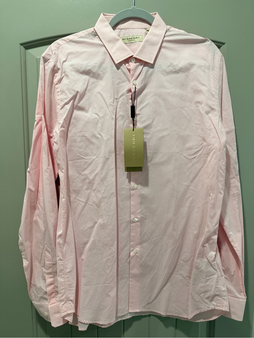 Burberry Light Pink Men's Dress Shirt